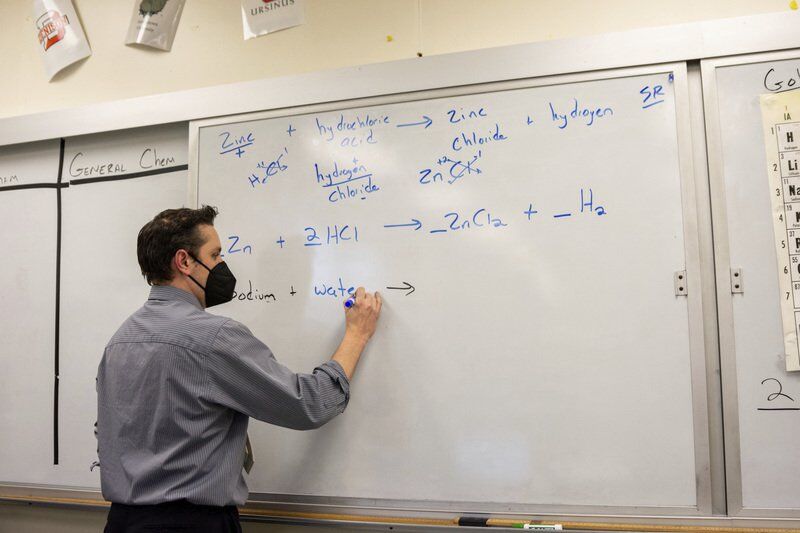 On the track or in the chemistry lab, Vecenie helps shape students